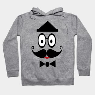 Gentleman with triangle shaped hat Hoodie